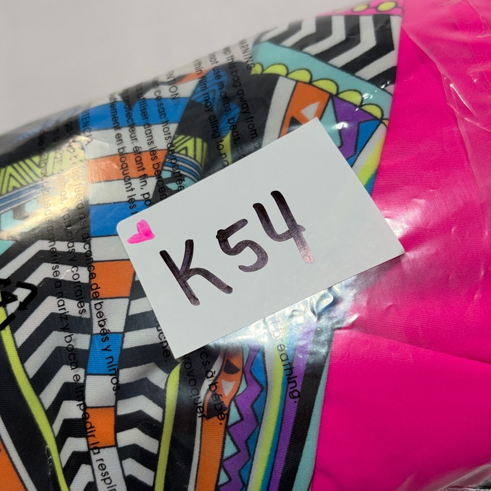 Tzu Tzu Golf Skort Medium Bright Geometric Pink Trim Athletic Tennis Skirt - Picture 8 of 8